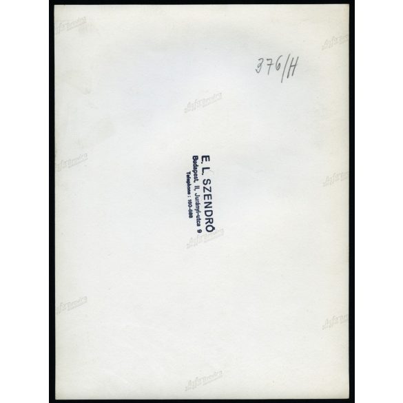 Nagyobb méret, Szendrő István fotóművészeti alkotása, csendélet három kalásszal, felhőkkel, 1930-as évek. Eredeti, pecséttel jelzett fotó, papírkép, Agfa Brovira papíron, szélén kis törés nyoma. Dekor