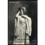 Strelisky műterem, Budapest, Turcsányi Olga színésznő, énekesnő portréja, színház, művészet, ismert, 1905., 1900-as évek, Eredeti fotó, papírkép.  