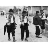 Ruszin férfiak népviseletben, Rahó, Kárpátalja, város, utcakép, helytörténet, 1941, 1940-es évek, Eredeti fotó, papírkép.   