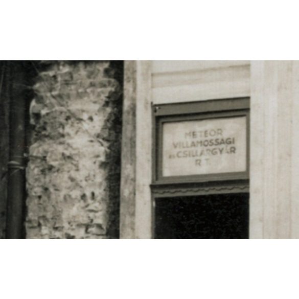 METEOR Villamossági és Csillár Gyár Rt., Budapest, Vámház körút 11, utcakép, kirakat, üzlet, helytörténet, 1938, 1930-as évek, Eredeti fotó, papírkép.  