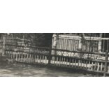 'Magyar Királyi Népfölkelő Munkásosztag Parancsnokság'. 1. világháború, keleti front, épület felirattal, 1910-es évek, Eredeti fotó, papírkép.  