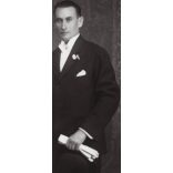 Stróbl J. Nándor fényképész műterme, Rákosszentmihály (Budapest), Dr. Király Aurél és Dr. Brenndörfer Terézia esküvője, vőlegény, menyasszony,  portré, helytörténet, 1927. augusztus 22., 1920-as évek,