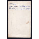 Brenndörfer család, Mátyásföld (Budapest), Emma utca 8., táska, bot, esernyő, kalap, helytörténet, 1913. augusztus, 1910-es évek, Eredeti fotó, papírkép. 