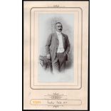 nagyobb méret, bocsári Svastits (Svastics) Elek (1826-1893) nemes, földbirtokos portréja, 1870, 1870-es évek, Eredeti fotó, korabeli kartonra ragasztva, papírkép.  