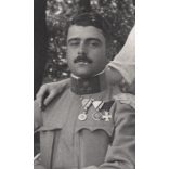 Mátrai műterem, Budapest, sebesült katonák egy katonakórház udvarán,  érdemrend, ápolónő, egyenruha, 1. világháború, 1915, 1910-es évek, Eredeti fotó, papírkép. 