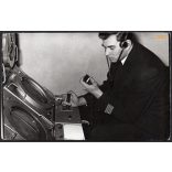 Légiforgalmi irányító, Budapest, Ferihegy, Malév, repülőtér, közlekedés, 1960-as évek, Eredeti fotó, papírkép.  