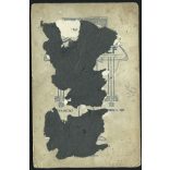 Tóth műterem, Budapest, esküvő, katona egyenruhában, érdemrendekkel, menyasszony, vőlegény, bajusz, 1. világháború, 1910-es évek, Eredeti kabinetfotó, hátoldalán ragasztásnyomokkal.   