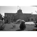 Sellő Étterem-Restaurant, Balatonföldvár, helytörténet, Steyr gépkocsi, autó, jármű, közlekedés, vendéglátás, épület, Veszprém megye.  Eredeti fotó negatív!     