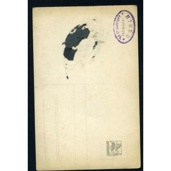 HINKO műterem, Lajosmizse, Bács-Kiskun megye, lány nemzeti viseletben, helytörténet, 1920-as évek, Eredeti fotó, papírkép.  