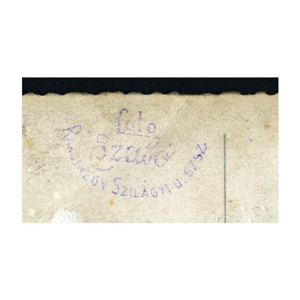 Szabó műterem, Rákoshegy, Budapest, lányok különös jelmezben, kard, címer, színjátszás (?), színház (?), helytörténet, 1920-as évek, Eredeti fotó, papírkép.  