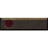 Lukács műterem, Ózd, Ádám Lajos gyógyszerész portréja, elegáns férfi bajusszal, foglalkozás, Borsod-Abaúj-Zemplén megye, helytörténet, 1900-as évek, Eredeti CDV, vizitkártya fotó.   