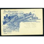 Lukács műterem, Ózd, Ádám Lajos gyógyszerész portréja, elegáns férfi bajusszal, foglalkozás, Borsod-Abaúj-Zemplén megye, helytörténet, 1900-as évek, Eredeti CDV, vizitkártya fotó.   