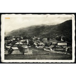   Falu a Tisza partján, Kőrösmező, Kárpátalja, 2. világháború, helytörténet, 1943, 1940-es évek, Eredeti fotó, papírkép. 