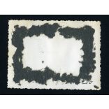 Kisfiú Zündapp motorkerékpáron, jármű, közlekedés, Horthy-korszak, 1940-es évek, Eredeti fotó, hátulján ragasztásnyomok.   