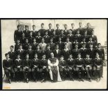 Tóth fényképész, Székesfehérvár, Ciszterci rendi Szent István Gimnázium tanára és diákjai, osztálykép, egyenruha, pap, egyház, helytörténet, 1939, 1930-as évek, Eredeti fotó, papírkép törésnyommal.   