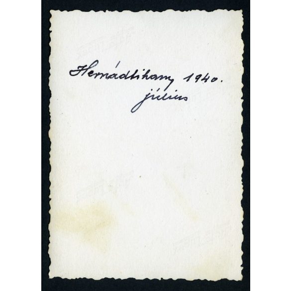 Lányok népviseletben, Hernádtihany (Kassa), Felvidék, helytörténet, 1940,  1940-es évek, Eredeti fotó, papírkép. 