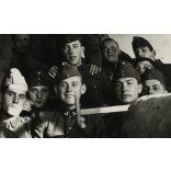 Magyar katonák, Szamosfalva (Kolozsvár), Erdély, legénységi szoba, egyenruha, 2. világháború, bevonulás, 1941, 1940-es évek, Eredeti fotó, papírkép.  