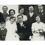 Polgár Jenő fényképész, Lenti, esküvő, menyasszony, vőlegény, helytörténet, Zala megye, 1930-as évek, Eredeti fotó, pecséttel jelzett papírkép. 