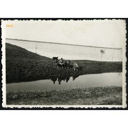  Árvíz, Óföldeák, Maros folyó, helytörténet, Csongrád-Csanád megye,  1940. április 12, 1940-es évek, Eredeti fotó, papírkép.  