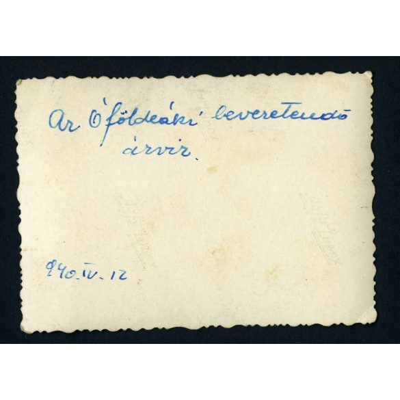 Árvíz, Óföldeák, Maros folyó, helytörténet, Csongrád-Csanád megye,  1940. április 12, 1940-es évek, Eredeti fotó, papírkép.  