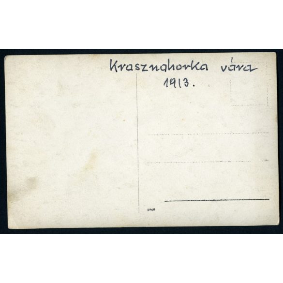 Krasznahorka vára, Felvidék, 1913, 1910-es évek, helytörténet, Eredeti fotó, papírkép.   