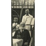 Kohn Béla vendéglője, Újpest, Budapest, kocsma, étterem, vendéglátás, zenekar, helytörténet, 1924, 1920-as évek, Eredeti fotó, papírkép.   