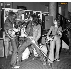   Beatrice zenekar, Nagy Feró, Csuka Mónika, Cziránku Sándor, rocktörténet, koncert, zene, 1970-es évek. Eredeti fotó negatív!       