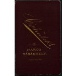 Ciehulsky műterem, Marosvásárhely, Erdély, elegáns hölgy virágokkal, 1880-as évek, Eredeti CDV, vizitkártya fotó gyönyörű hátoldallal.  