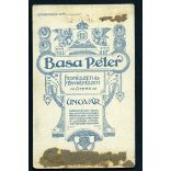 Basa műterem, Ungvár, Kárpátalja, elegáns úr cvikkerrel, bajusz, 1890-es évek, Eredeti CDV, vizitkártya fotó.   