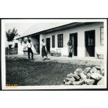 Lakóház gazdasági udvarral, Csór, falu, Fejér megye, helytörténet, 1940-es évek, Eredeti fotó, papírkép.  