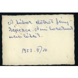 Menekülttábor az 1956-os forradalom idején menekülő magyaroknak valahol Bécs környékén, Ausztria, 1950-es évek. Eredeti hátulján feliratozott fotó, papírkép. 