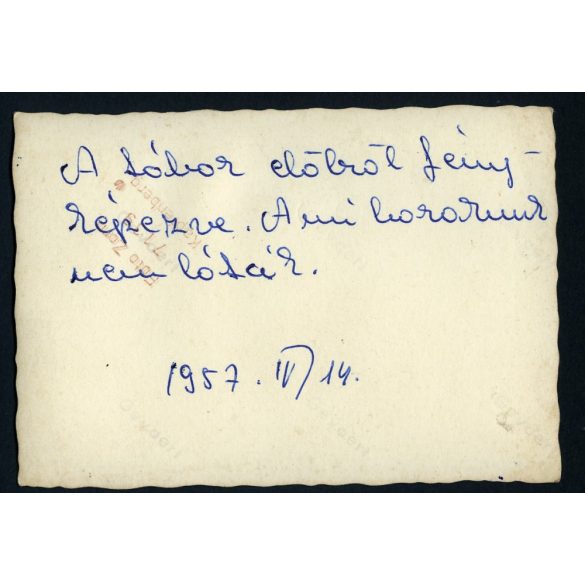 Menekülttábor az 1956-os forradalom idején menekülő magyaroknak valahol Bécs környékén, Ausztria, 1950-es évek. Eredeti hátulján feliratozott fotó, papírkép. 
