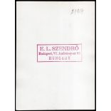 Nagyobb méret, Szendrő István fotóművészeti alkotása. Szent István szobor, Budapest, Hősök tere, 1930-as évek. Eredeti, pecséttel jelzett fotó, papírkép. Dekorációnak, ajándéknak is kiváló. 