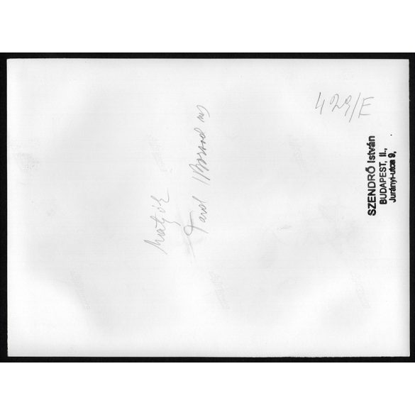 Nagyobb méret, Szendrő István fotóművészeti alkotása. Matyók tardi (Borsod-Abaúj-Zemplén  megye) népviseletben, néprajz, helytörténet, 1930-as évek. Eredeti, pecséttel jelzett fotó, papírkép, Agfa Bro