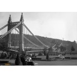 Belváros, Budapest, Erzsébet híd a Gellért-heggyel, Március 15. tér, helytörténet, 1930-as évek.  Eredeti részletgazdag fotó negatív!  