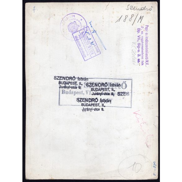 Nagyobb méret, Szendrő István fotóművészeti alkotása. Téli tájkép havas fákkal, 1930-as évek. Eredeti, pecséttel jelzett fotó, papírkép. Dekorációnak, ajándéknak is kiváló.