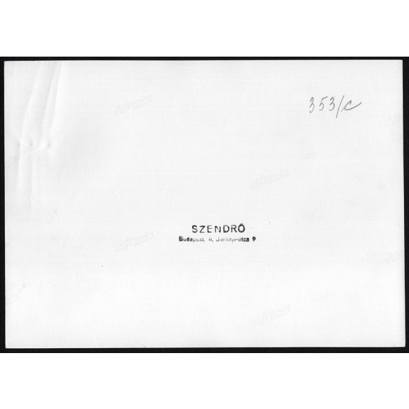 Nagyobb méret, Szendrő István fotóművészeti alkotása. Budapest, Pest, Margitsziget, Nemzeti Sportuszoda, 1930-as évek. Eredeti, pecséttel jelzett fotó, papírkép, jobb felső sarkán gyűrődésnyomok,  Agf