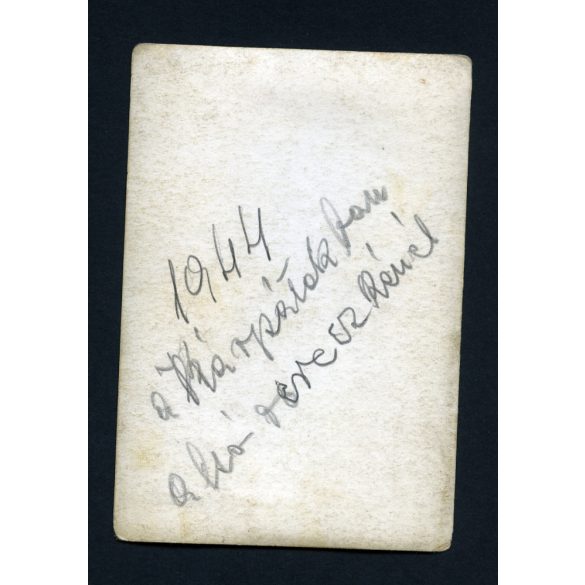 Magyar kerékpáros katonai alakulat a havas Kárpátokban, Kárpátalja, Verecke, 2. világháború, jármű, egyenruha, 1944, 1940-es évek, Eredeti fotó, papírkép.