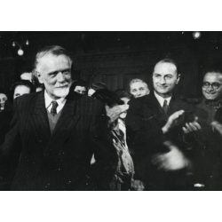   Kodály Zoltán zeneszerző 70.-ik születésnapját ünneplik a Zeneakadémián, Budapest, művész, híresség, 1952, 1950-es évek, Eredeti fotó, papírkép. 