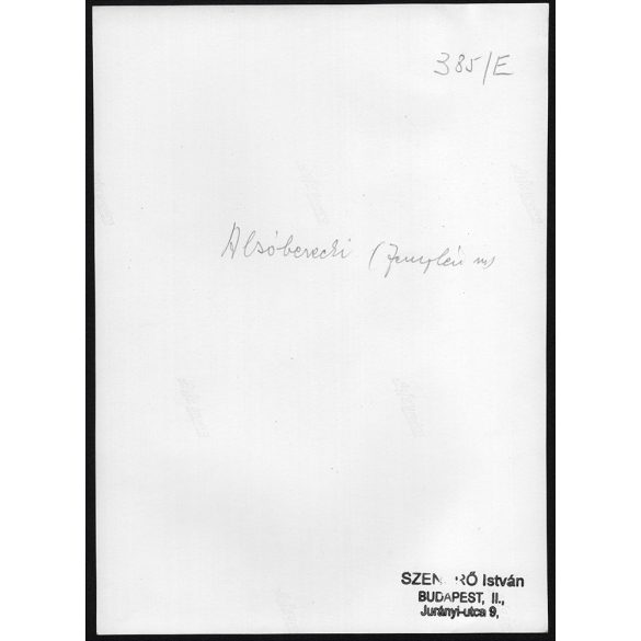 Nagyobb méret, Szendrő István fotóművészeti alkotása. Pár, népviseletben, Alsóberecki, Borsod-Abaúj-Zemplén megye, 1930-as évek. Eredeti, pecséttel jelzett fotó, papírkép, Agfa Brovira papíron. Dekorá