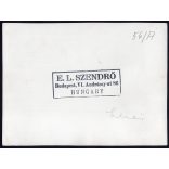 Nagyobb méret, Szendrő István fotóművészeti alkotása. Budapest, esti fények, Budai vár, Mátyás-templom, 1930-as évek. Eredeti, pecséttel jelzett fotó, papírkép. Dekorációnak, ajándéknak is kiváló. 