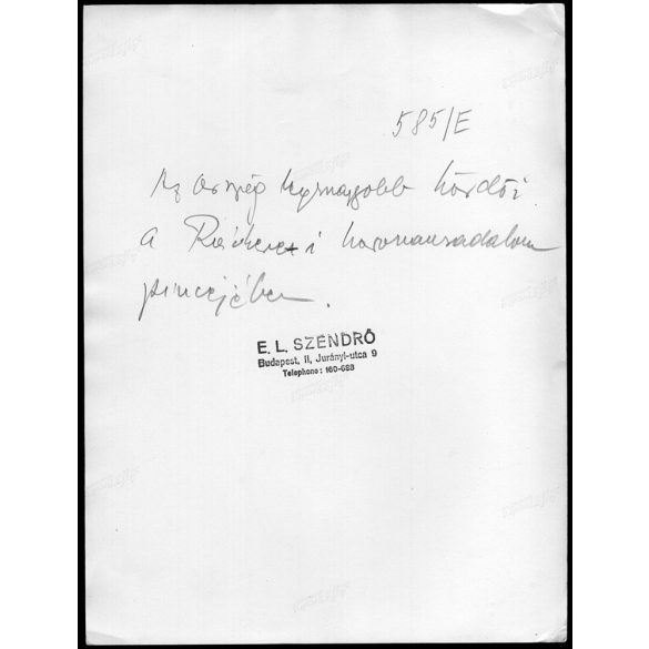 Nagyobb méret, Szendrő István fotóművészeti alkotása. Az ország egyik legnagyobb hordói, pincészet, 1930-as évek. Eredeti, pecséttel jelzett fotó, papírkép, Agfa Brovira papíron. Dekorációnak, ajándék