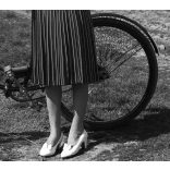 Csinos hölgy Sachs kerékpárral,  Magyarország, bicikli, jármű, közlekedés, plakát, 1940-es évek.  Eredeti fotó negatív!     