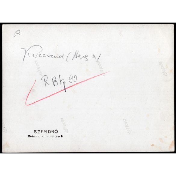 Nagyobb méret, Szendrő István fotóművészeti alkotása. Háború után, 2. világháború, Kerecsend, Heves megye, 1940-es évek. Eredeti, pecséttel jelzett fotó, papírkép, Agfa Brovira papíron. Dekorációnak, 