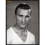 Machos Ferenc, 29-szeres magyar válogatott labdarúgó, többek között a Budapest Honvéd és a Vasas SC korábbi játékosa, sporttörténet, labdarúgás, 1962, 1960-as évek, Eredeti fotó, papírkép.   