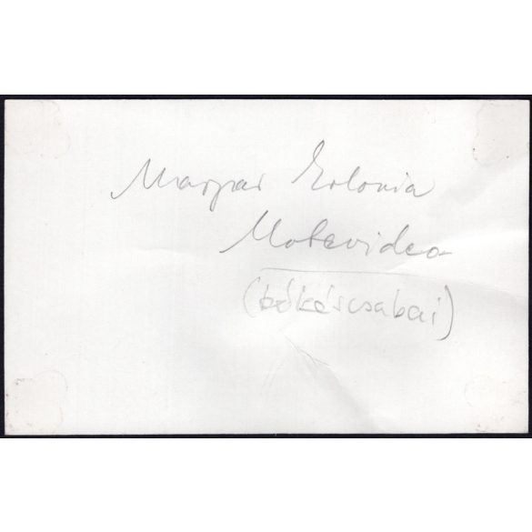 Magyar (békéscsabai) kolónia Montevideoban, Uruguay, a magyar válogatott ottlétének idején, helytörténet, disszidens, kisebbség, 1962, 1960-as évek, Eredeti fotó, papírkép.   méret megközelítőleg (cen