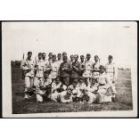 Magyar katonák gyakorlaton, Gyöngyös, egyenruha, puska, fegyver, helytörténet, 1929. augusztus, 1920-as évek, Eredeti fotó, papírkép. 