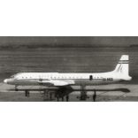 Budapest, Ferihegyi Repülőtér, a Párizsban lezuhant HA-MOD lajstromjelű Iljusin IL-18-as repülőgép, repüléstörténet, 1960-as évek, Eredeti fotó, papírkép. 