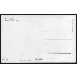 Kolozsvár, Erdély, Mátyás király tér, Szent Mihály-templom, autók, belváros, 2. világháború, helytörténet, 1943, 1940-es évek, Eredeti képeslapfotó, papírkép.  