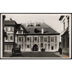   Kolozsvár, Erdély, Mátyás király szülőháza, város, 2. világháború, helytörténet, 1943, 1940-es évek, Eredeti képeslapfotó, papírkép.   